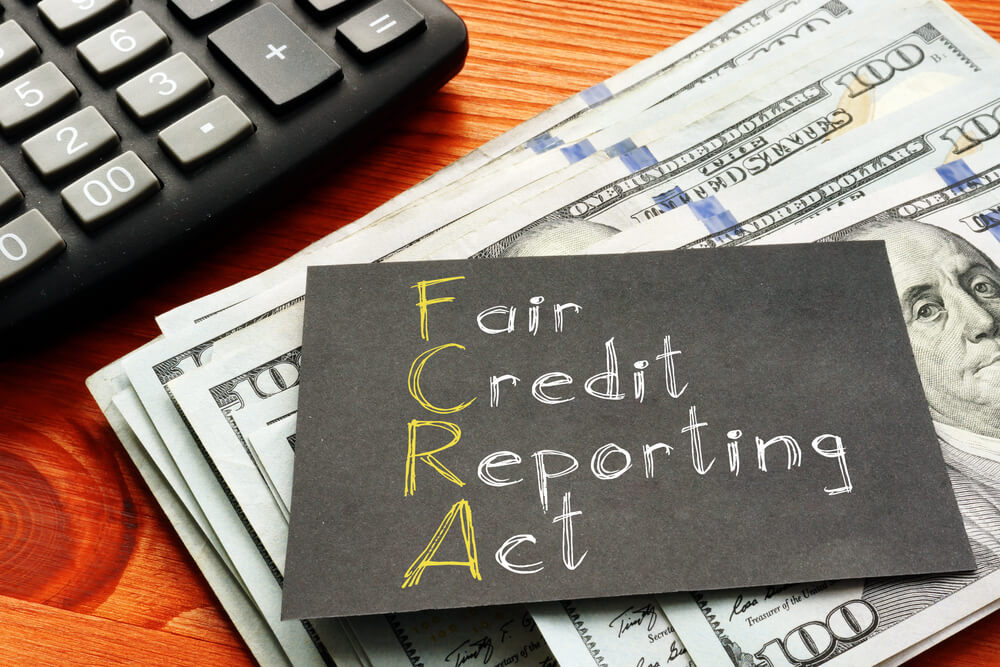 Fair Credit Reporting Act FCRA Is Shown on the Business Photo Using the Text
